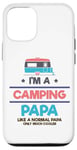 Coque pour iPhone 12/12 Pro Camping-car glacière Nature Lover Camping Papa Like Normal Papa