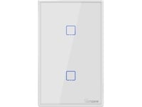 Sonoff T2us2c - 2-Gang Wi-Fi Smart Wall Switch Us - White