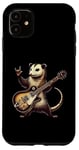 Coque pour iPhone 11 Retro Possum Rock Music Men Kids Women Funny Opossum Rock