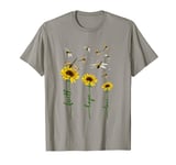 Faith Hope Love Sunflower Dragonfly Christian Gift Idea T-Shirt