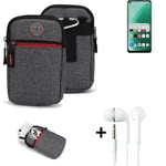 Belt bag + headphones for Oppo A55s 5G Phone case