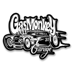 as Monkey Garage - White Car Sticker, Accessories