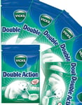 20 stk Vicks Double Action - Sukkerfri Halspastiller med Eukalyptus og Mentol - Hel Eske 1,44 kg