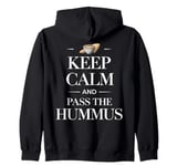 Veggie Food Lover Pass The Hummus Vegetarian Zip Hoodie