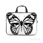 Neoprene Sleeve Laptop Handle Bag Handbag Notebook Case,Monarch Butterfly Vintage Butterfly Black And White,HOUSE PLANTS Portable MacBook Laptop/Ultrabooks Case Bag Cover 12 Inch