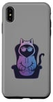 Coque pour iPhone XS Max Funny Gamer Cat Cool Jeu vidéo Kitty Funny Gaming Cat Meme