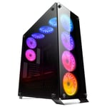 Boîtier Full Tower Gaming RGB ATX Micro-Atx Mini Itx Cabinet Ordinateur PC_