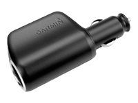 Garmin High-Speed Multi-Charger - Bilstrømadapter - 2 Utgangskontakter (Usb) - For Garmin Speak Plus  Dash Cam 46, 47, 56, 57, 66, 67, Mini, Mini 2  Virb 360, Ultra 30