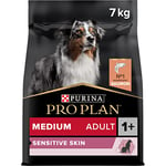 PRO PLAN Medium Adult Sensitive Skin Riche en Saumon - 7 KG - Croquettes pour chiens adultes de taille moyenne ayant une peau sensible