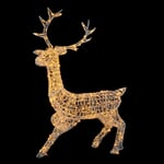 Reindeer Christmas Decorations Outdoor Large Warm White LED Light up Stag 1.4m