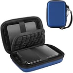 ProCase Étui Disque Dur Externe 2,5", Housse de Protection pour WD, Toshiba, Canvio, Seagate, Samsung SSD HDD, Pochette Portable Antichoc pour 2 x 2,5" Disques, avec Poche pour Accessoires