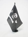 DRAPEAU DE TABLE PIRATE STEDE BONNETT 21x14cm - PETIT DRAPEAUX DE BUREAU CORSAIR