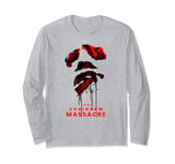 Texas Chainsaw Massacre (2022) Logo - Leatherface Happy Face Long Sleeve T-Shirt