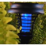 Solar 2-i-1 LED-lampe & insektdreper / myggfelle