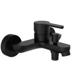 SCHÜTTE Mitigeur de Baignoire DENVER Noir Mat Robinet Douche Salle de Bain