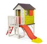 Smoby - Maison Pilotis - Cabane de Jardin Enfant - Toboggan + Echelle - 810800