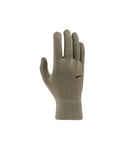 Nike Unisex Adult 2.0 Knitted Swoosh Grip Gloves (Khaki Green/Black) - Size L/XL