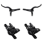 SHIMANO Frein à Disque Set MT401 MT410 Roue Avant Arrière MTB Randonnée Pedelec