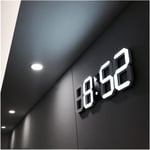 Gabrielle - Horloge Murale Led 3D, Réveil Numérique Moderne avec Affichage 24 ou 12 Heures