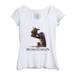 T-Shirt Femme Col Echancré The Mandalorian - Roi Lion Parodie Film Series