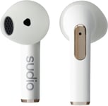 N2 Blanc de Neige - Écouteurs Ouverts sans Fil Bluetooth,multipoint,Microphone intégré pour Les appels,autonomie de 30 Heures avec étui de Charge,étanche IPX4,USB-C,Chargement sans