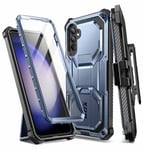 i-Blason Armorbox for Samsung Galaxy S23 FE 5G Case with Built-in Screen Protector, Full-Body Rugged Protective Bumper Case with Belt-Clip & Kickstand (Tilt)