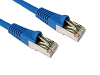 Blue 1m Ethernet Cable CAT6 Full Copper Screened Quality Network Lead S/FTP