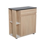 MH - Desserte de cuisine multi-rangement France beige