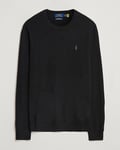 Polo Ralph Lauren Merino Crew Neck Pullover Polo Black