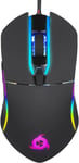 Aim Souris Gamer RGB 7000 DPI - Souris Ambidextre Ergonomique RGB Chroma pour Ordinateur - Souris PS4, PC Portable et de Bureau + Souris à Laser Optique Haute Précision - Noir