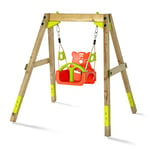 Plum® 27512 Wooden Swing Set, Natural, 142 x 190 x 162 cm