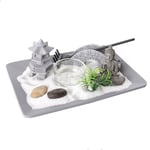 SiL Interiors Zen Garden with Buddha & Candle Holder - Achieve a Sense of Calm