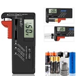 Digital Batteritestare, Universell Batteritestare, Batteritestare, för AA, AAA, C, D, PP3, 9V, 1,5V, Knappbatterier - Fungerar utan Batteri