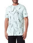 s.Oliver Men's 2143917 T-Shirt with All-Over Print, 30A3, M