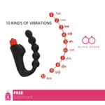 Vibrating Male Prostate Massager Beads Anal Butt Plug Dildo Vibrator Sex Toy fre