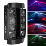 80W RGBW 8 LED lumière de scène laser araignée tête mobile DMX512 fête DJ dis...