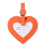 2st Hjärta Bagagelapp Anti-Lost Bagage Tags ORANGE Orange