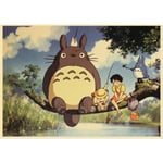 Affischparti med 5 Studio Ghibli-filmer My Neighbor Totoro Spirite