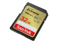 Sandisk Extreme - Flash-Minneskort - 32 Gb - Video Class V30 / Uhs-I U3 / Class10 - Sdhc Uhs-I