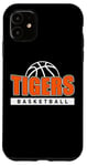 Coque pour iPhone 11 Tigers Basketball Team – Idée cadeau sport mascotte tigre