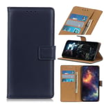 NEINEI Case for Xiaomi Redmi Note 10S/Redmi Note 10 4G,Premium PU Leather Flip Wallet Phone Case with [Card Slots] [Stand Function] [Magnetic],TPU Inner Shell, Minimalist Style Protection Cover,Blue