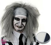 Spirited Ghost Wig Mens Mad Man Halloween Fancy Dress Costume Add Face Paint