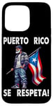 Coque pour iPhone 15 Pro Max Porto Rico Se Respeta Abuelo PR Drapeau Boricua