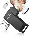 Cle Usb 512Go Pour Phone, Clé Usb C Porte, Clé Photo,Extension De Cle Mémoire Externe Pour Téléphone Android, Téléphone Ios, Ordinateur Portable,Vidéos/Photos/Document,Noir[SDK201148]