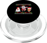 Pull de Noel Christmas Dab Pere Noel Pain D'epice Noel PopSockets PopGrip pour MagSafe