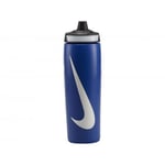 Nike Unisex Refuel Gripped Water Bottle (Game Royal/Black/White) - Navy/Blue - One Size