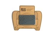 MastaPlasta Self-Adhesive Premium Leather Repair Patch - Grey Flag 10cm x 6cm (4in x 2.4in). First-Aid for Sofas, Car Seats, Handbags, Jackets