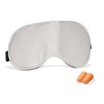 EYE MASK + pair of EAR PLUGS blindfold for travel sleep adult