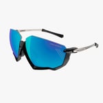 Scicon Aerojet Titanium cykelglasögon Metal Black Multimirror Blue