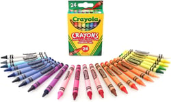 Crayola Wax Colouring Crayons Assorted Colours For All Kids Arts & Crafts Sets